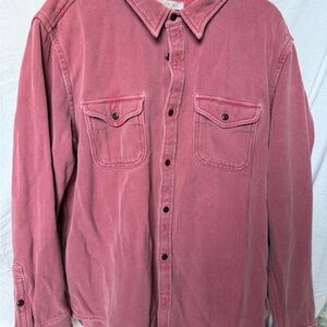 Outerknown Chroma Pink Blanket Shirt -Up Shirt XXL